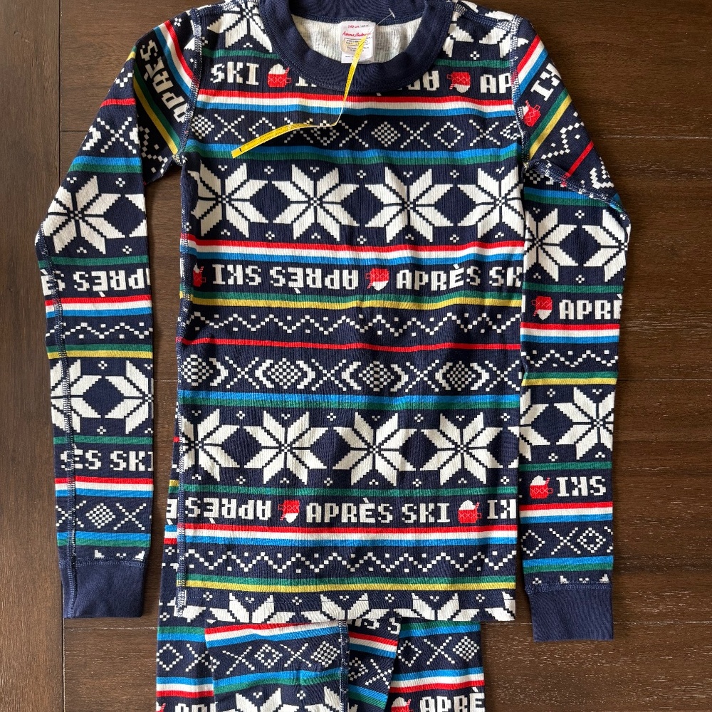 Hanna Andersson size 10 apres ski pajamas nwt
